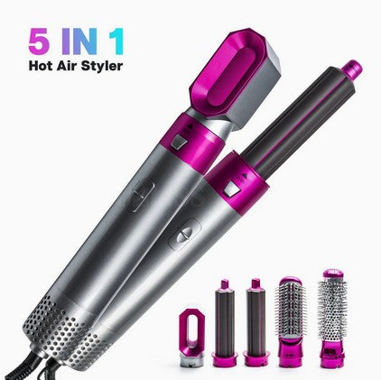 5-in-1 High-Speed Hair Dryer Brush | Fast Drying, Frizz-Free Styling with Auto-Wrap Curlers – Multi-Functional Hair Styler for All Hair Types