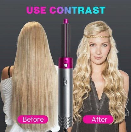 5-in-1 High-Speed Hair Dryer Brush | Fast Drying, Frizz-Free Styling with Auto-Wrap Curlers – Multi-Functional Hair Styler for All Hair Types