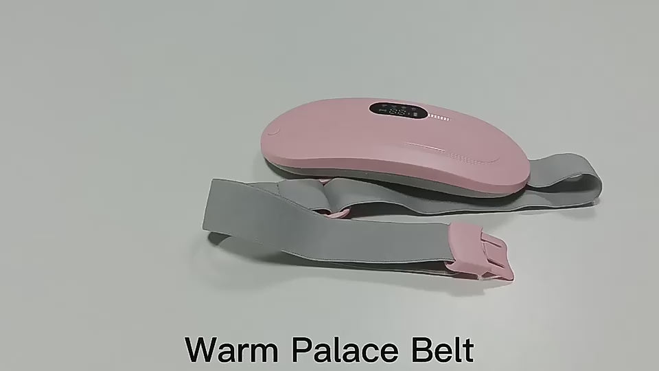 Wireless Menstrual Heating Pad for Cramps Relief | 3 Heat Levels + 4 Vibration Modes | USB Rechargeable | Adjustable Belt | Gift for Women.